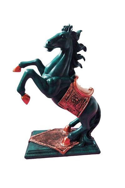 BV Horse Statuette, Turquoise, 40 cm, B1000