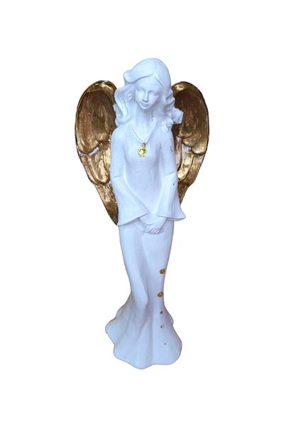 BV Decorative statuette, Angel, White, 33 cm, DVAN0045-3G