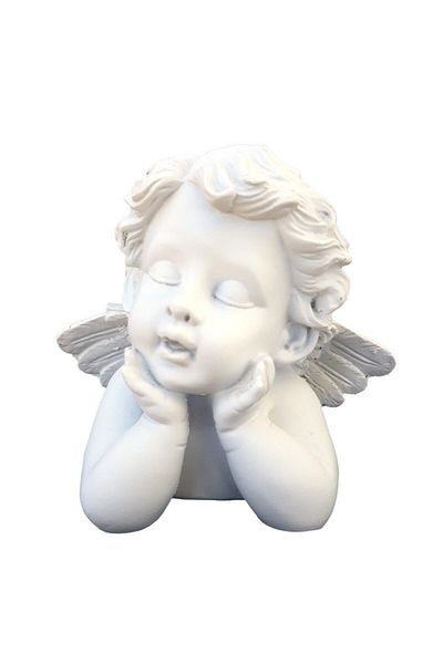 BV Statuette, resin bust representing a sleeping angel, 17 cm, 1237G
