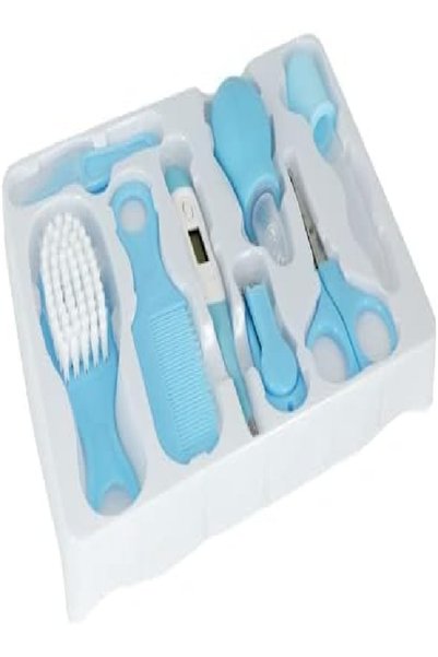 RAHALIFE HOME SOLUTION Rahalife 8pc Baby Care Kit | Newborn Grooming & Healthcare Set | Portable Toiletry for Daily Use