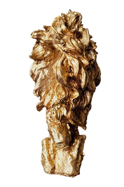 BV Decorative statuette, Lion, Gold, 32 cm, DVID11