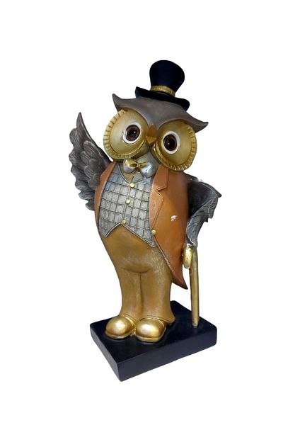 BV Decorative statuette, Owl, Brown, 26 cm, W8250