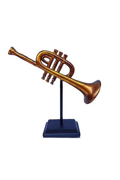 BV Statuette, Musical Instrument, Trumpet, 20 cm, 1088XD