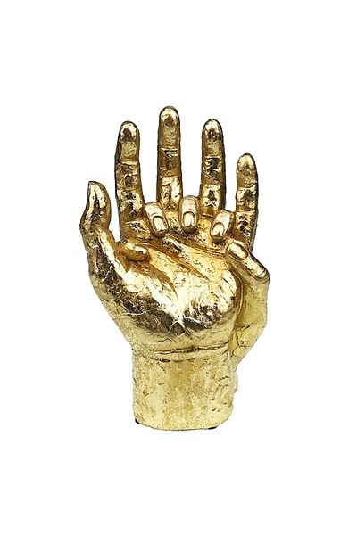 BV Decorative statuette Joined Hands, He and She, Gold, 25 cm, 1188H