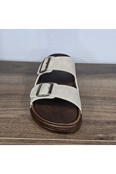 Koray Shoes Καλοκαιρινές ανδρικές παντόφλες με διπλή πόρπη ρυθμιζόμενες καθημερινές