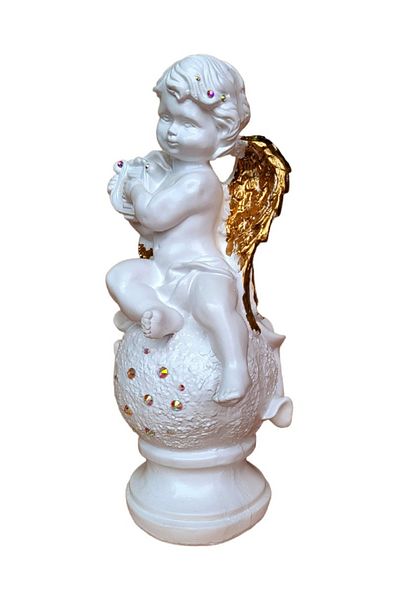 BV Decorative statuette, Angel, White, 33 cm, DVAN0105-3G