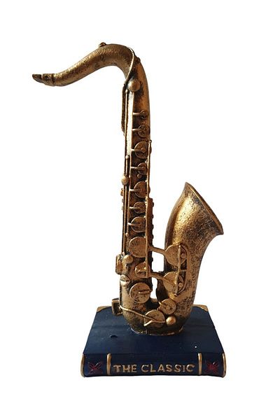 BV Decorative statuette, Saxophone, Gold, 29 cm, LY-030L