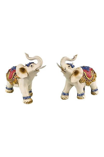 BV Decorative statuette, Family of two elephants, 16 cm, 1765H