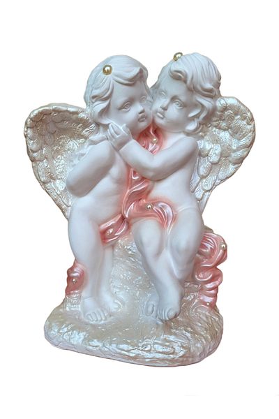 BV Decorative statuette, Angel, Pink, 36 cm, DVAN0029-2G