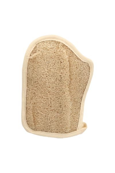 HONEYBEE Lightweight Eco Friendly Natural Glove Shape Bath Loofah Beige