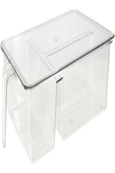 RAHALIFE HOME SOLUTION Rahalife Refrigerator Storage Container with Handle & Lid – Freezer Safe – Transparent – 1 Pc