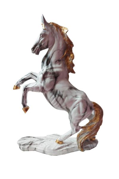 BV Horse Statuette, White, 35 cm, TZ543S