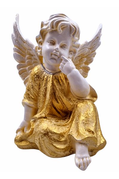 BV Decorative statuette, Angel, Gold, 24 cm, DVSAA032ZT