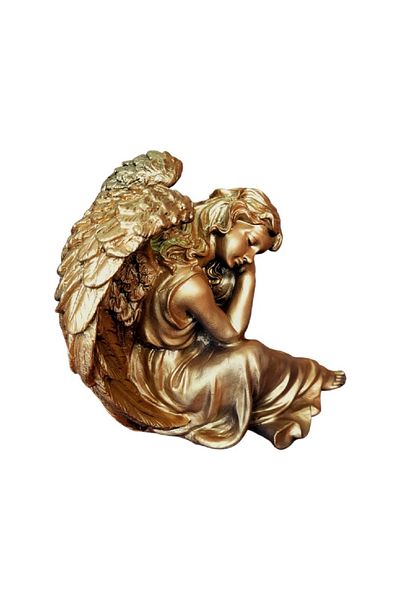 BV Decorative statuette, Angel, Gold, 25 cm, DVAN0736-9P