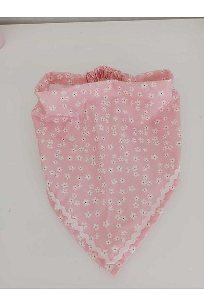 Mufincollection Special Patterned Floral Pink Bandana – Handmade Vintage Style