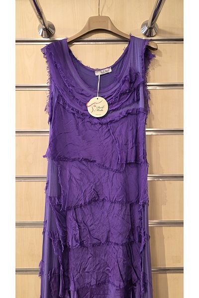 Park Moda Rochie italiană din mătase stratificată
