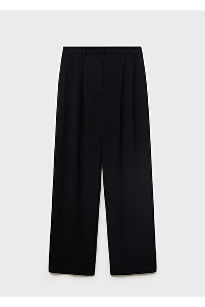 MANGO Woman Pensli düz kesim pantolon