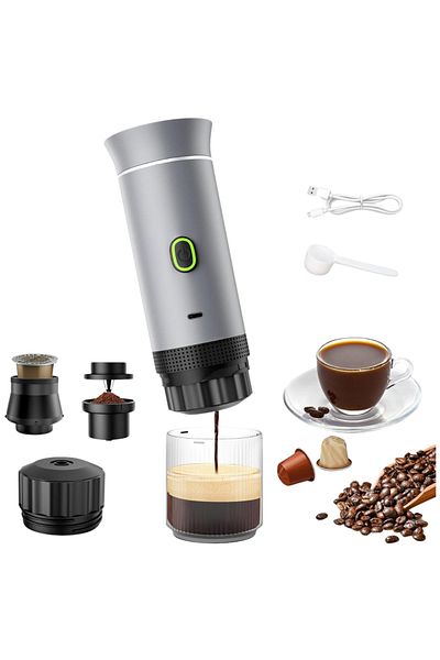 LUDORA Portable Espresso Maker / 3-in-1 Cordless Coffee Maker ®, Compatible with Nespresso Capsules