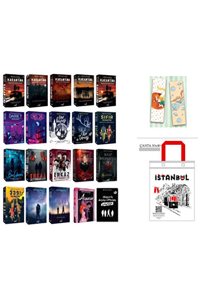 İndigo Kitap Beyza Alkoç 20 Kitap Set - Karantina - enkaz - asansör - no 26 - kar tanesi kar küresi