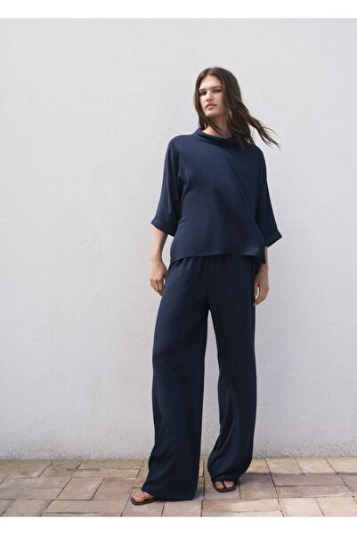 MANGO Woman Oversize dökümlü bluz