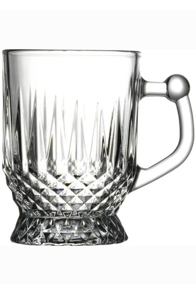 Paşabahçe 55871 6-Piece Istanbul Glass with Handle 6 Glasses with Handle
