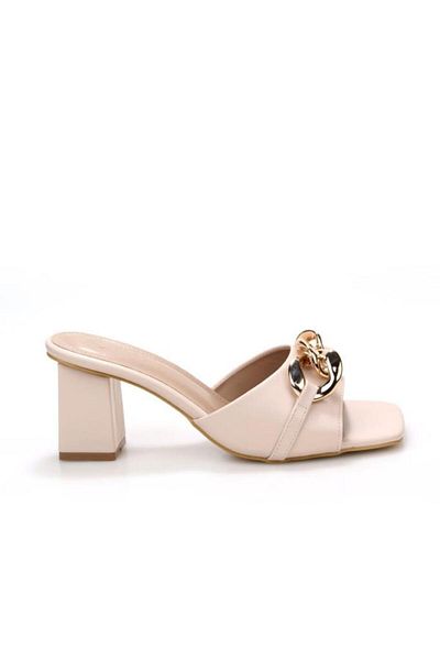 PİSAGOR Pythagoras Ps-32460 6 cm Heeled Women's Slippers