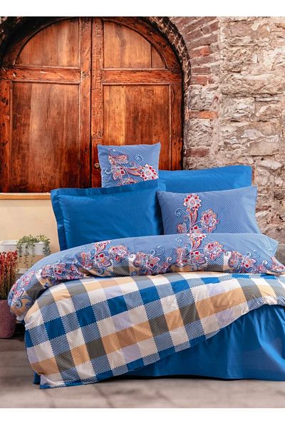 Star Fashion 100% cotton bed linen, King Size, 240x260 cm, bed sheet, duvet cover and 2 pillowcases