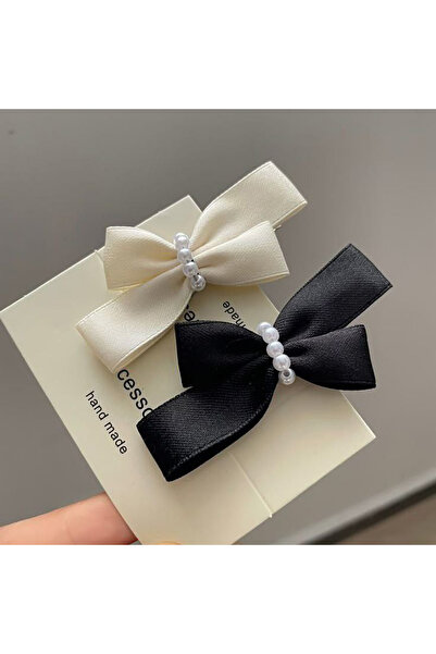 Shiklik MODA Agrafe de păr din satin cu detalii perlate pentru a completa ele...