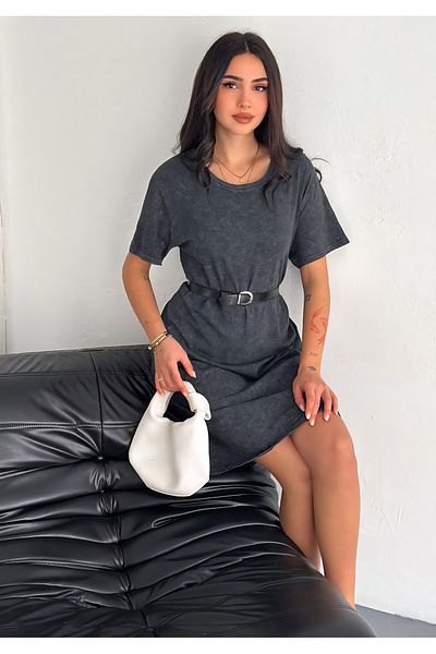 Noa Noa Short Sleeve Basic Washed Dress