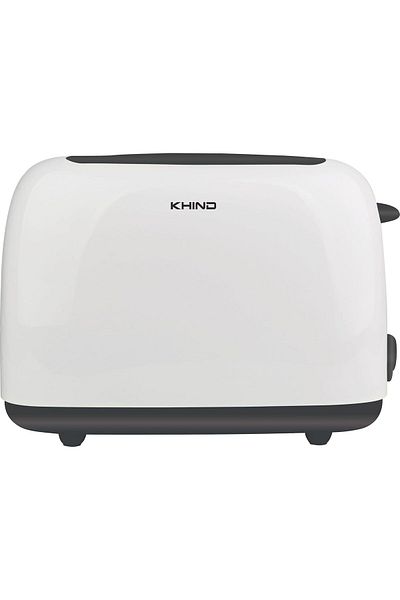 Khind Bread Toaster - 2 Slice Toaster with 6 Browning Settings, Removable Crumb Tray, Anti-Dust Cove