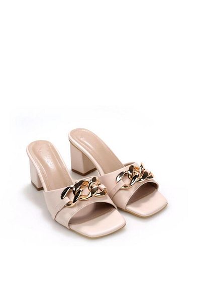 PİSAGOR Pythagoras Ps-32460 6 cm Heeled Women's Slippers