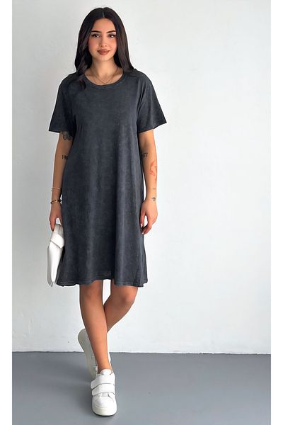 Noa Noa Short Sleeve Basic Washed Dress