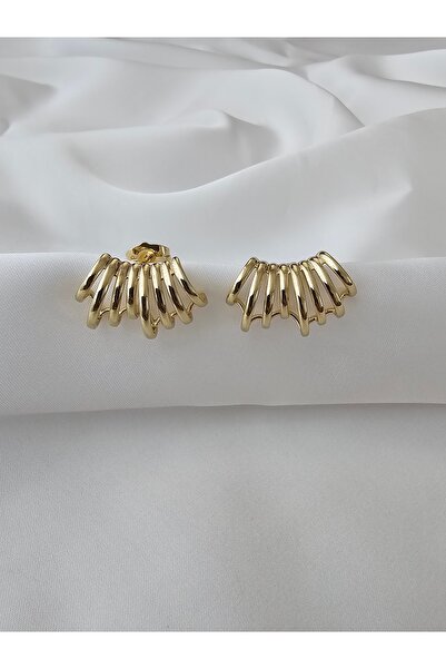 Zivazer Store Kadın Çelik Kararmaz Xuping 14k Altın Renginde Küpe