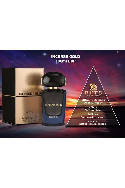 Riiffs Incense Gold , Eau De Parfum, Women, 100ml, 100 ml