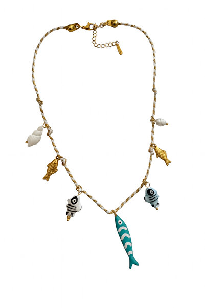 Venus Design Renkli Balık Charm Kolye