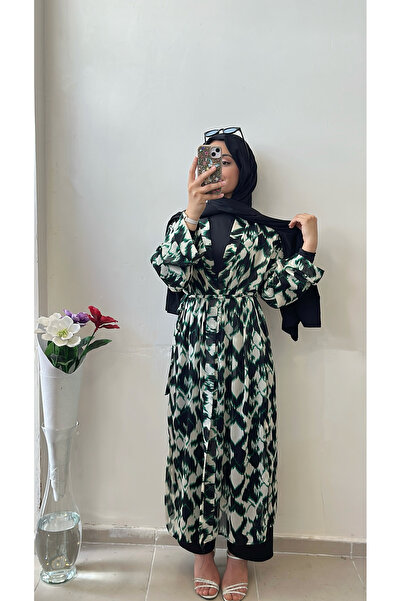 DİLEKBUTİK πράσινο pareo beach kimono hijab κιμονό