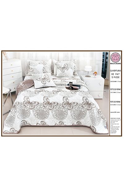 FIONNA.RO 5 Piece Quilt 2 Girls Cotton