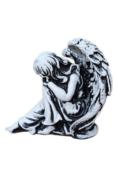 BV Decorative statuette, Angel, Gray, 25 cm, DVAN0736-7P