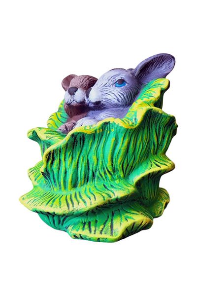 BV Decorative statuette, Rabbits, Multicolor, 31 cm, DVSGV025