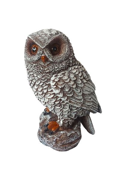 BV Decorative statuette, Owl, Gray, 20 cm, MI30