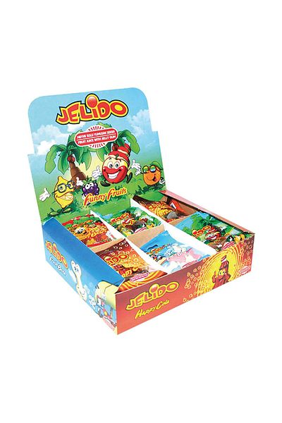BEBETO Jelido Jeleuri Gumate Mix – 20g x 36 Bucăți | Diverse Arome Fructate, Ambalate Individual