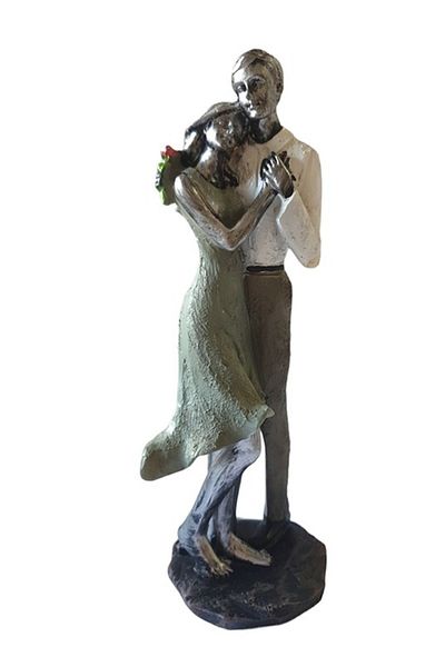 BV Decorative statuette, Couple in Love, Multicolor, 21 cm, GXL007