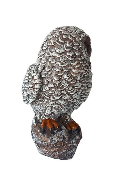 BV Decorative statuette, Owl, Gray, 20 cm, MI30