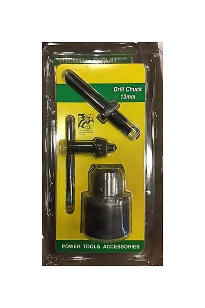 GENERAL Set of 3 Drill Chuck Pieces, Black