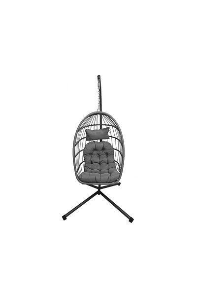 PiroPlay Leaga Agatat, Fotoliu suspendat, Scaun suspendat, Balansoar, 1 persoană, Culoare Gri Cosh
