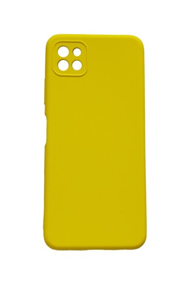 BV Husă de telefon compatibilă cu Samsung Galaxy A22 5G, galbenă, cu interior...