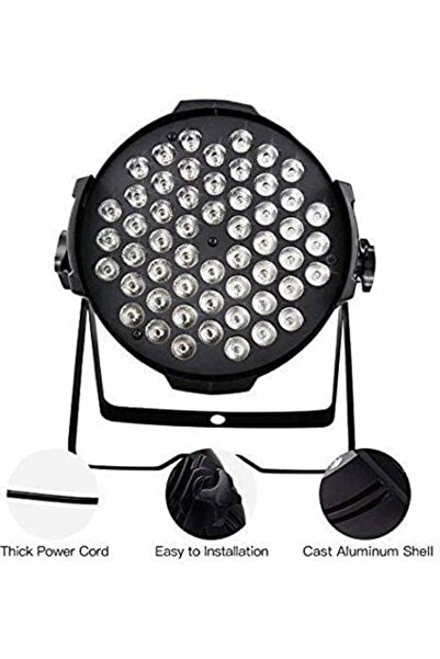 SUNPA IMPRESSION LIGHTS Lp-001 54 LED RGBW Stage Par Light DMX Control for DJ Wedding Indoor and Outdoor L