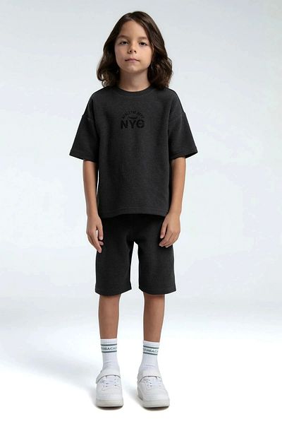 Rolypoly Boy's bermuda set - anthracite