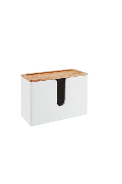 NATURE SUPPLIES Nature supplies paper towel dispenser, 29 x 11 x 21 cm, bamboo lid, white
