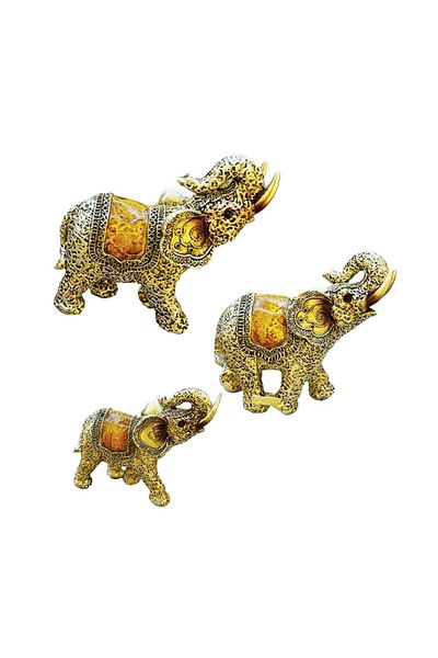 BV Decorative set of 3 elephants